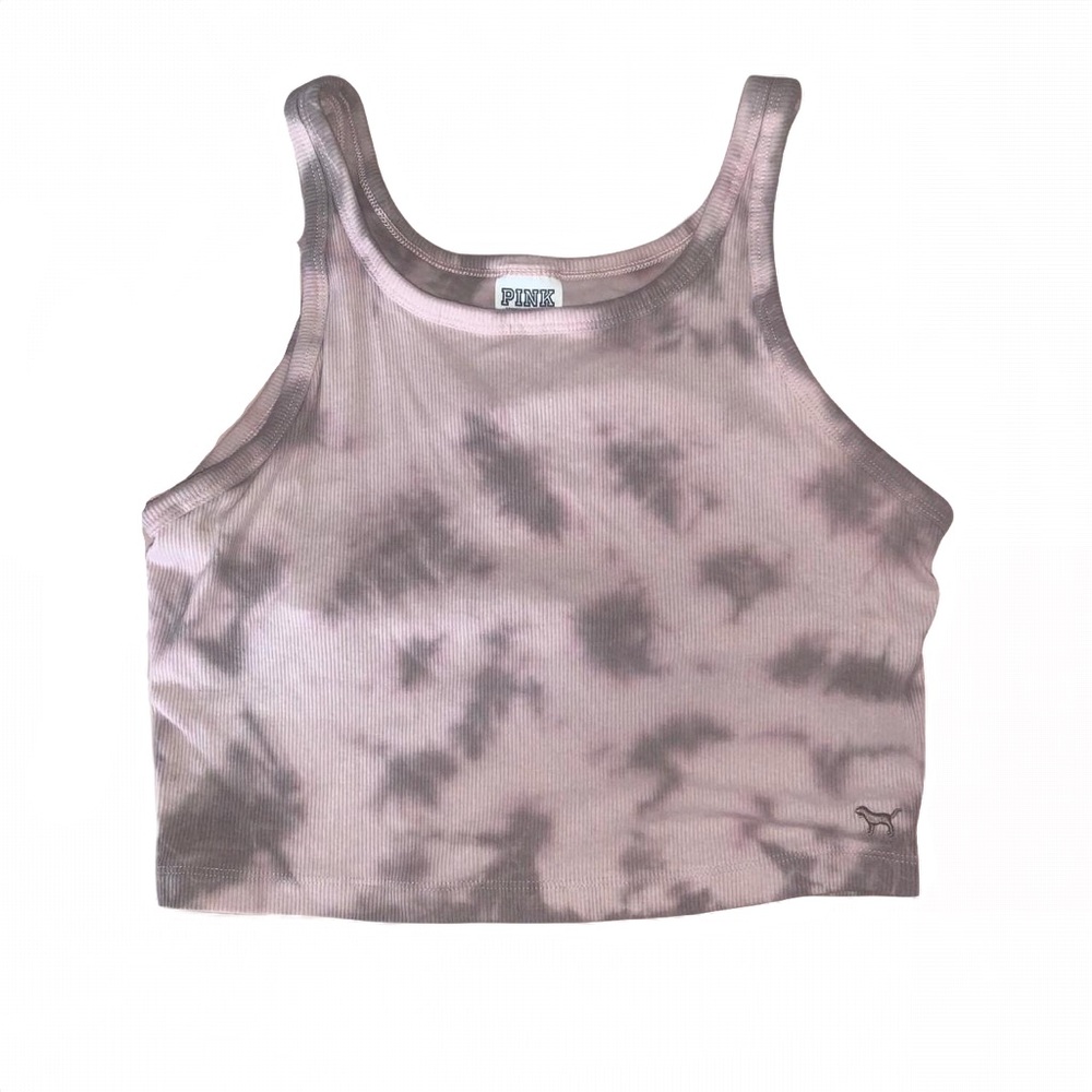 Victoria’s Secret PINK tie dye cropped tank top
